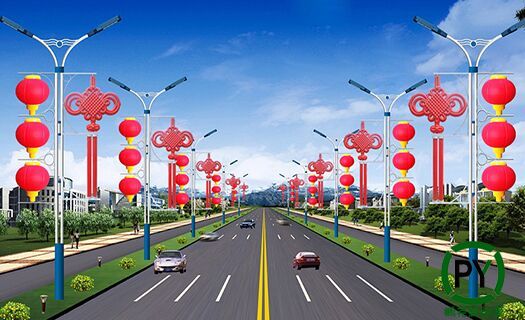 發光燈籠串路燈