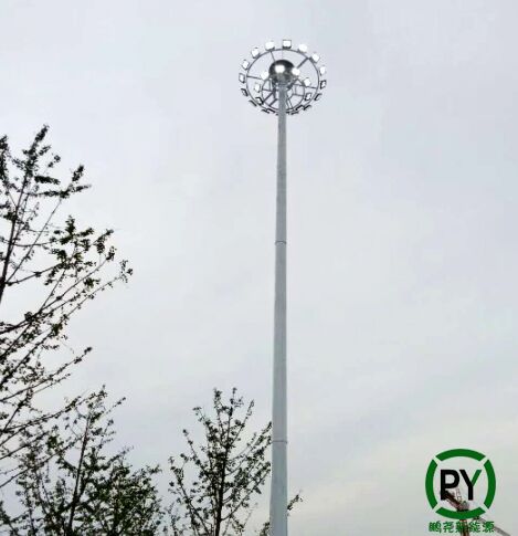 廊坊廣場高桿燈燈亮讓景更美