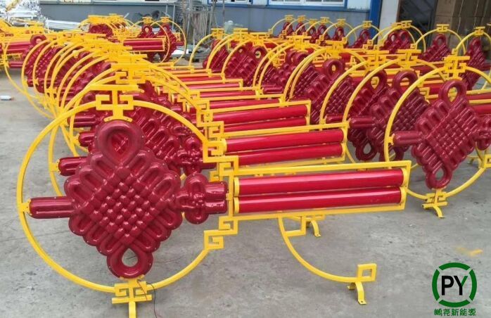 保定廠家:路燈桿上的中國結多少錢一個